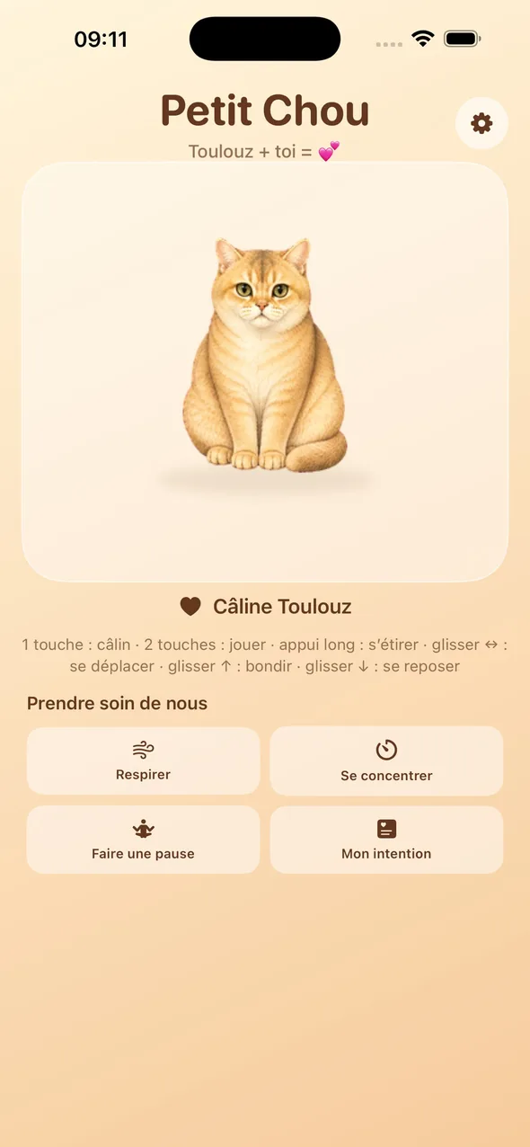 Écran Petit Chou : Ton compagnon t'accueille